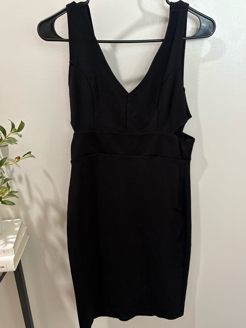Rolla Coster Black V-Neck Cutout Mini Dress